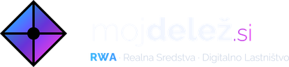 mojdelež.si — RWA · Realna sredstva · Digitalno lastništvo